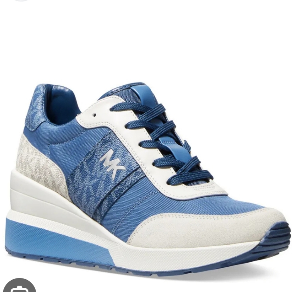 MICHAEL Michael Kors Blue and White Sneakers